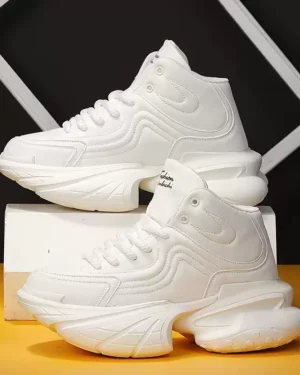 Premium Quality White Chunky Sneakers –