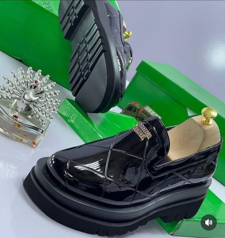 Bottega Veneta Double Sole Black Leather Loafers