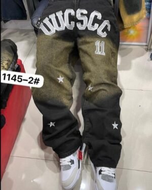 ⭐ UC SCC 11 Star Print Baggy Jeans
