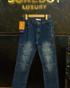 Top Quality Hoodhood Embossed Denim Baggy Jeans