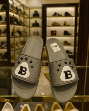 Grey Pool Slide – Premium Men’s Luxury Slip-On Sureboy Luxury Collections