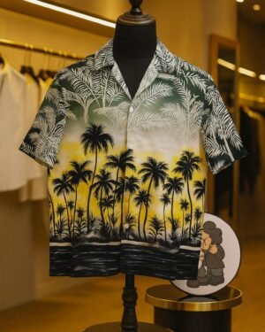High-Quality Hawaiian Vintage Shirt Tropical Men’s Fashion