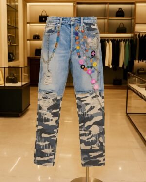 Quality Embellished Denim Baggy Jeans