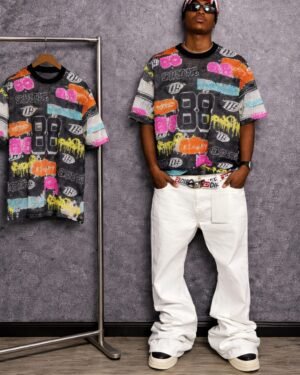 Graphic Design Polo Net Fabric – High-Quality Men’s Polo Shirt | Luxury Streetwear by Sureboy Luxury
