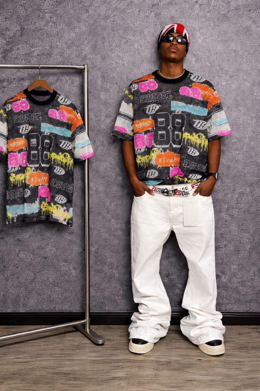 Graphic Design Polo Net Fabric – High-Quality Men’s Polo Shirt | Luxury Streetwear by Sureboy Luxury