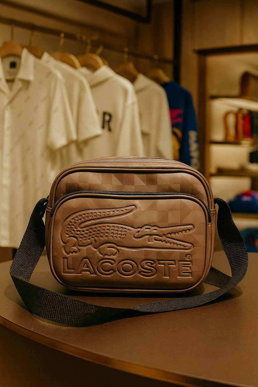 Lacoste Reporter Bag – Premium Men’s Crossbody Shoulder Bag | Sureboy Luxury Collections
