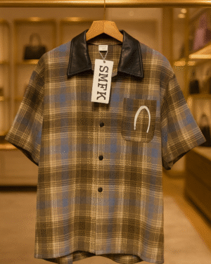 YAGO Men's Casual Checkered Relaxed Short Sleeve Shirt – Premium Summer Streetwear